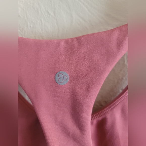 Zella Black Studio Lite Longline Bra, Desert Pink Color, Size S - Picture 4 of 4